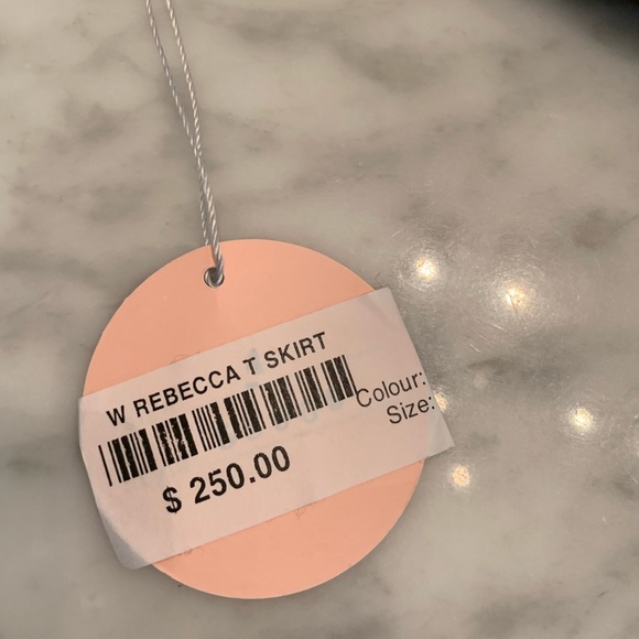 NWT Rebecca Taylor espresso wool pencil skirt with back vent detail size 4 - Picture 12 of 13